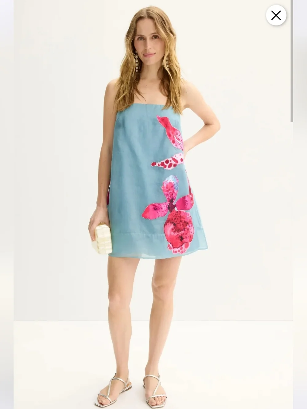 Amur Fran Mini Dress 100% Silk Size 4 MSRP $448 - Picture 1 of 11